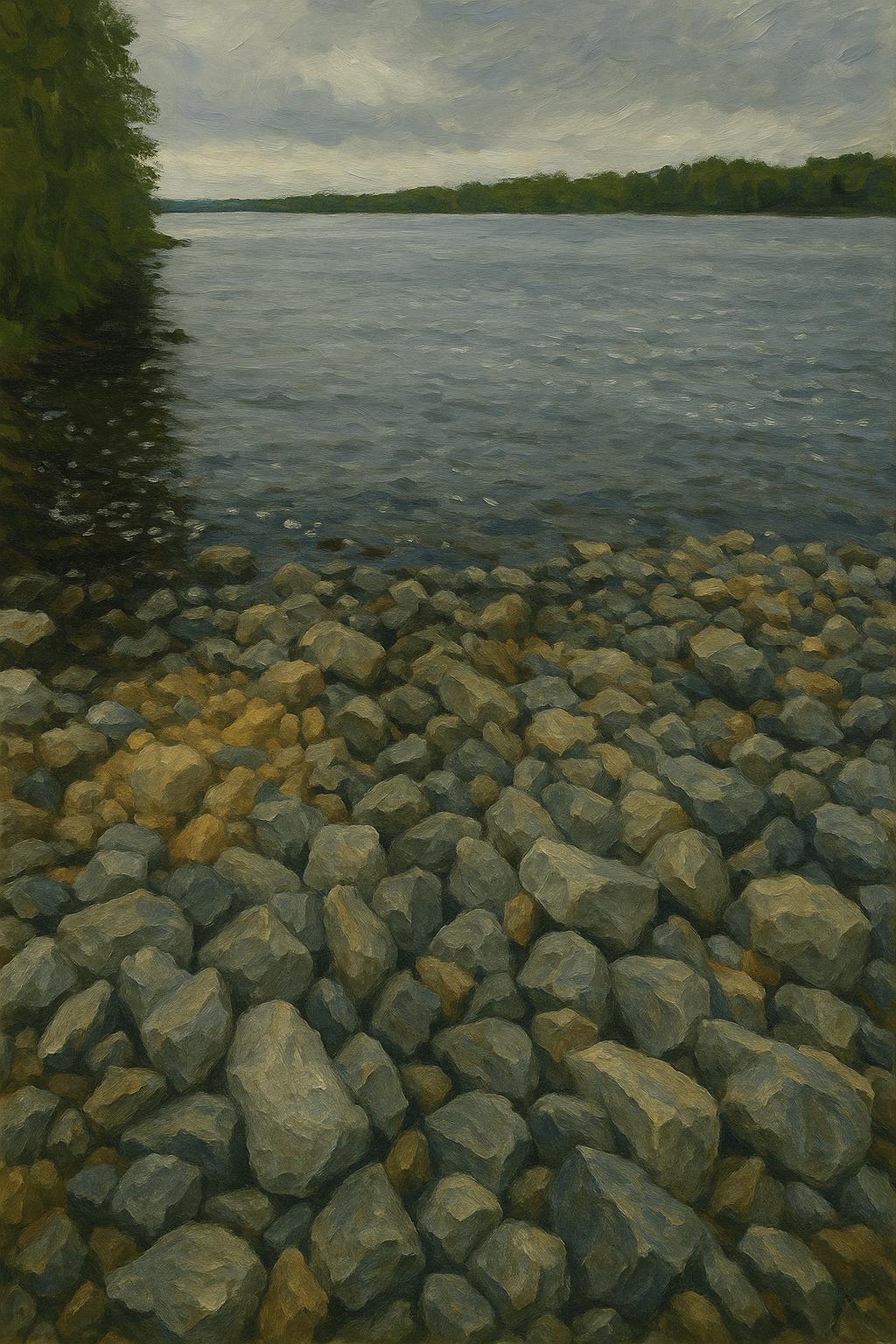 Daugava River Painting