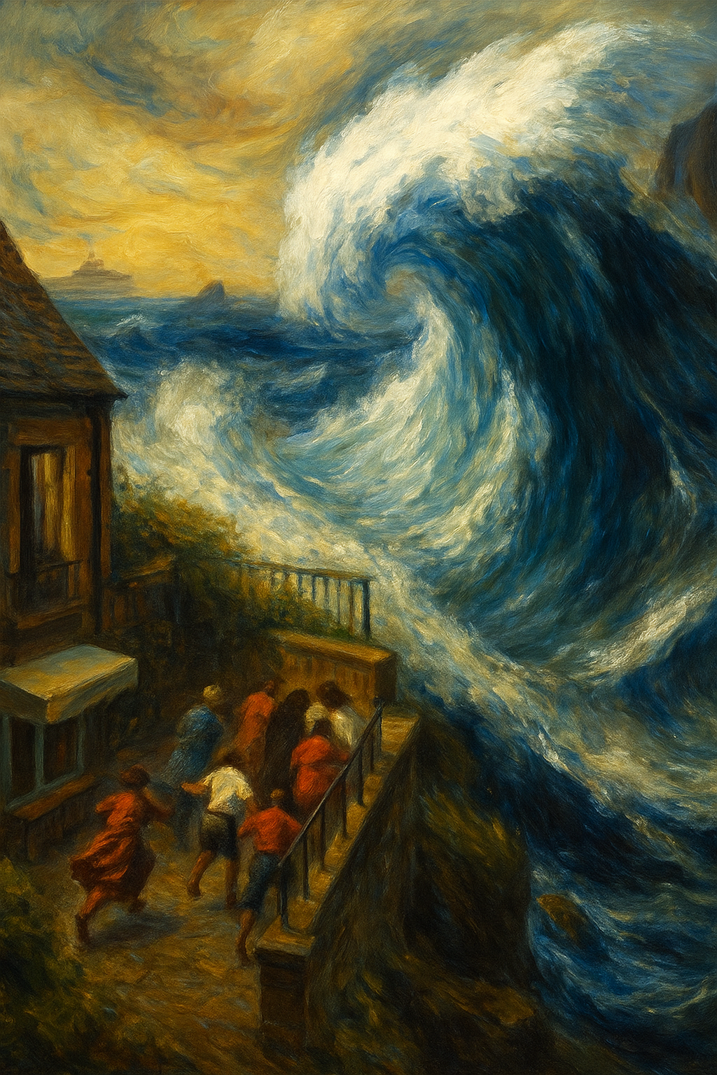 Tsunami II - Digital Oil Painting