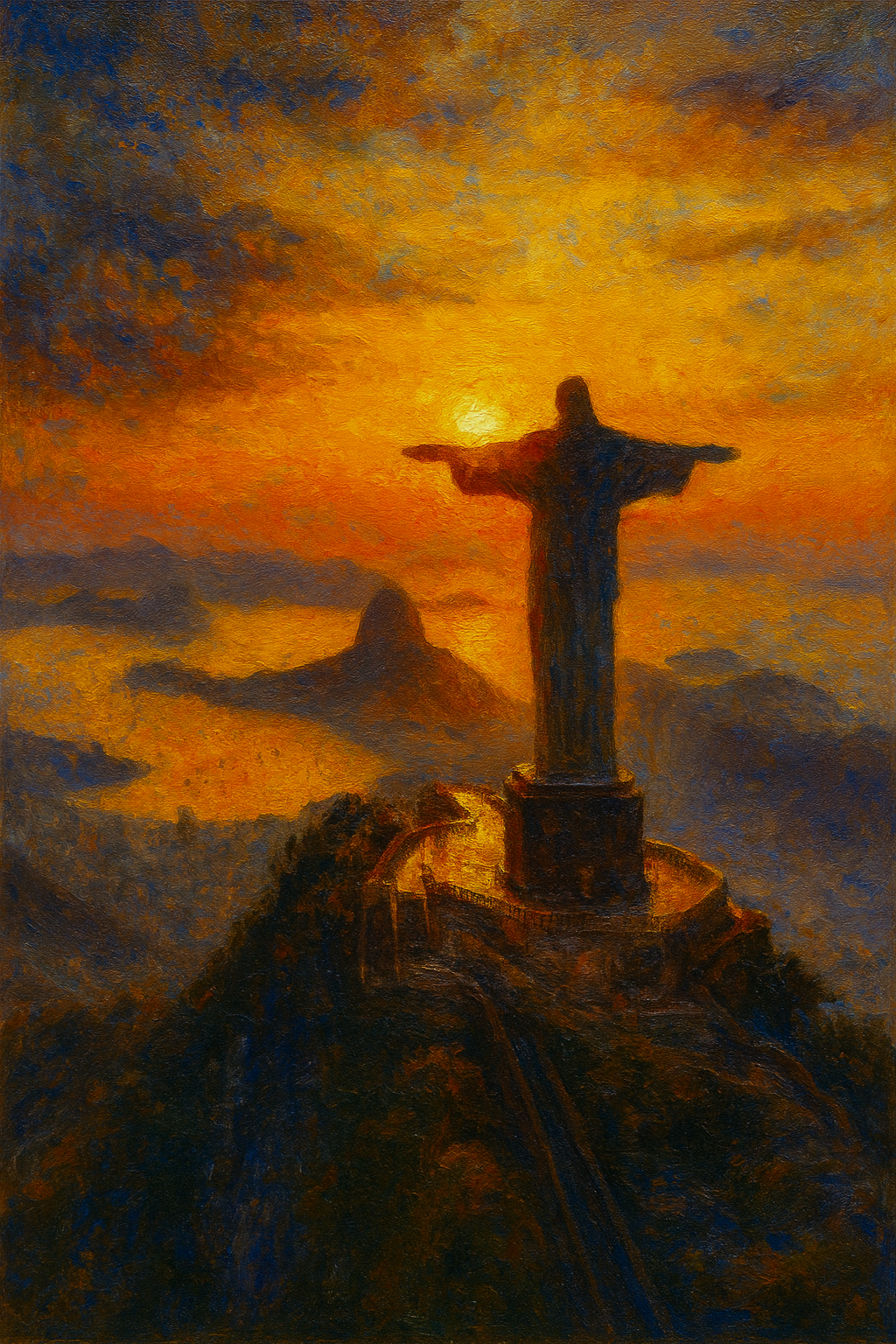 Sunset Embrace Over Rio